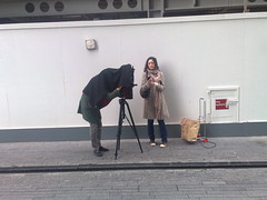 picture of an old school photographer on More London