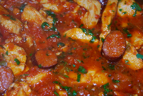 stoofpotje van kip en tomaat