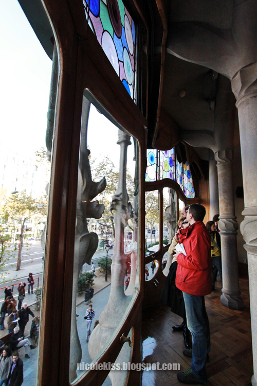 window to barcelona streets