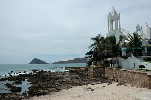 Mazatlán's beachfront palace Zanadu, Pacific Ocean, Islands, palm trees,  Mexico by Wonderlane