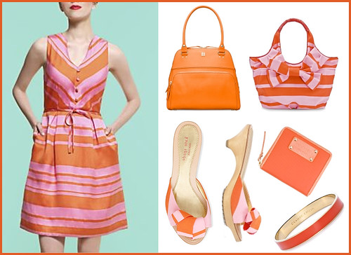 Kate Spade orange and pink