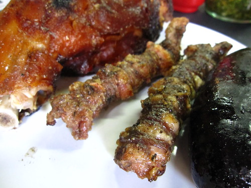 suckling pig, grilled guts & morcilla Mercado del Puerto - Montevideo, Uruguay