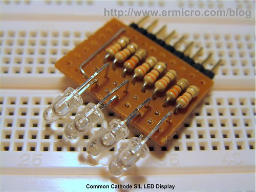Single In Line (SIL) LED Display for your Microcontroller Based Project
