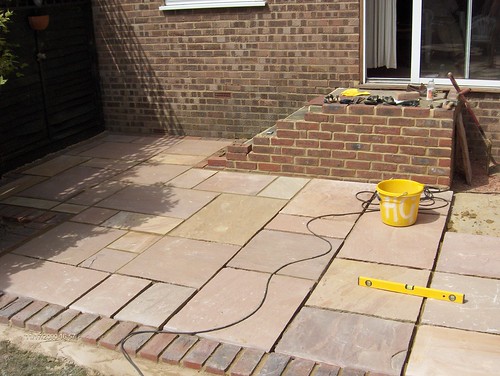 Indian Sandstone Patio and Lawn Image 14