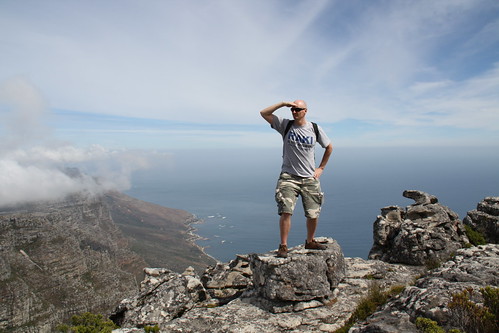 Hubbers 'exploring' Table Mountain, Cape Town, South Africa