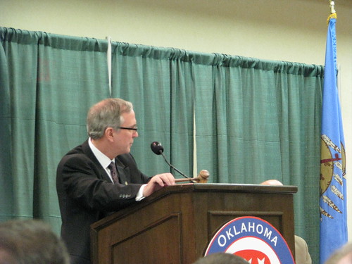 State Rep. John Wright presides at 2009 Oklahoma Republican Convention