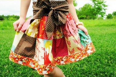 Free Skirt Patterns on Free Pattern     Little Girls    Patchwork Skirt   Wonderland By Moda