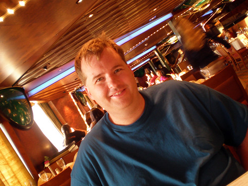 Carnival Elation - Mike in Imagination Dining Room