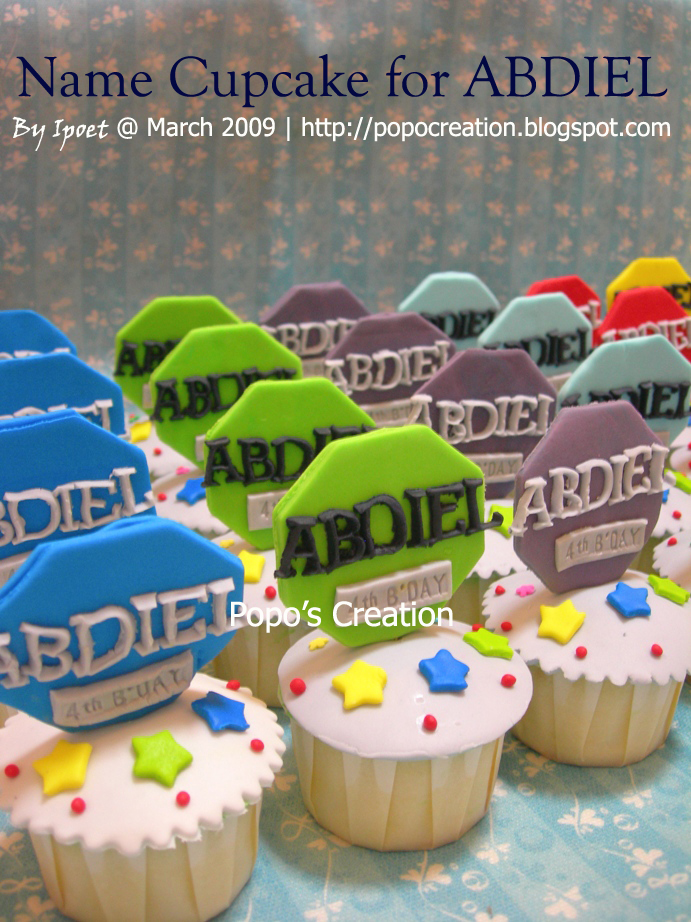 Name Cupcake for Abdiel