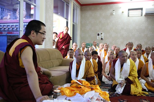 His Holiness Karma Kuchen Rnipoche Advises the Three-Year Retreat Grads