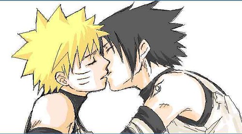 naruto and sasuke kiss. Sasuke and Naruto kiss