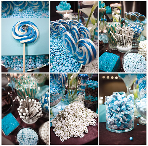 Blue Candy Buffet Source Something Blue Favors