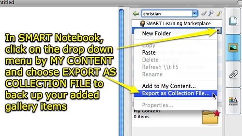 SMART Notebook: Export as Collection File