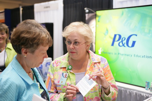 procter and gamble products. Procter and Gamble representative explains the latest products to AACP