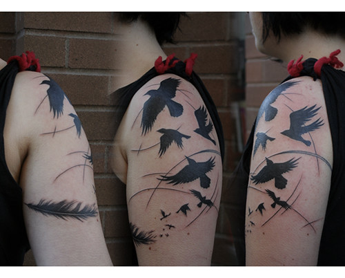 crows by sylvie LS