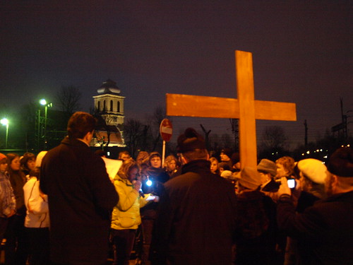 Droga Krzyżowa ulicami parafii 2009 r.