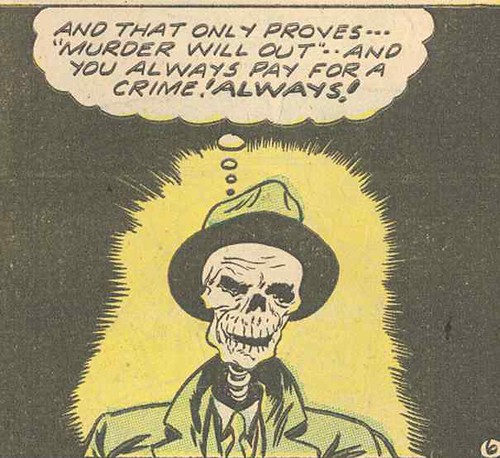 Skull Narrator (Lawbreakers1, 1951, Charlton)