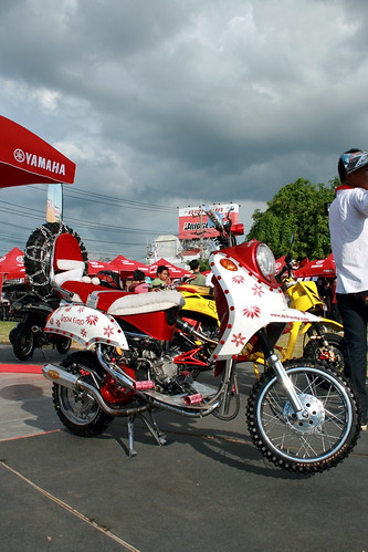 Maybe it is a stunt bike Yamaha Motorcycle Thailand
