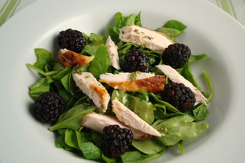 Chicken and Blackberry Salad