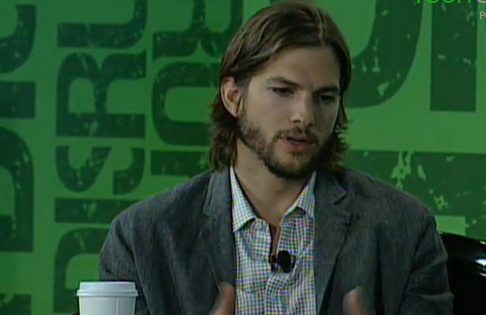 Ashton Kutcher Talks With Charlie Rose At TechCrunch Disrupt by zennie62