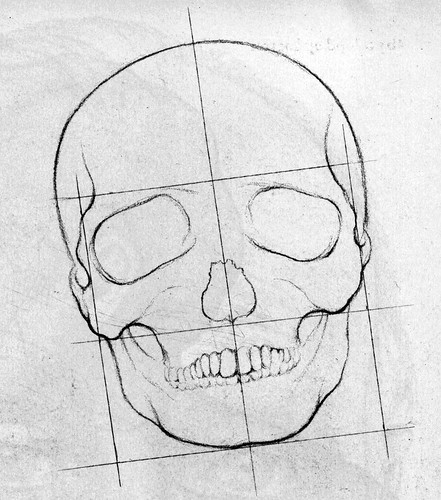 faces to draw. How to Draw a Face - the skull