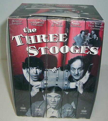 Three Stooges VHS 5-pk