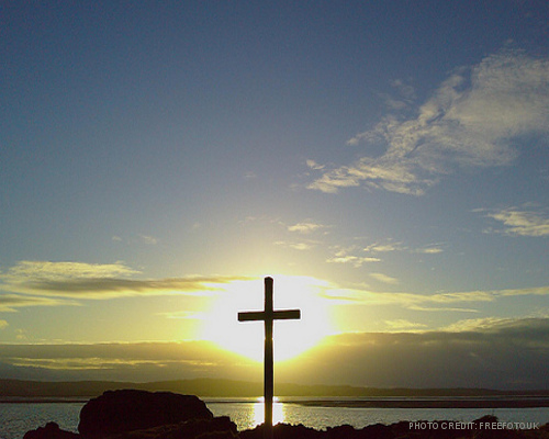 Cross with Sunsent