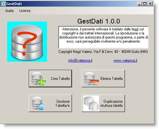GestDati - Crea il tuo database! 