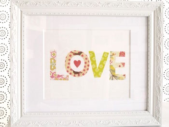 Love Pattern Print Made By Girl