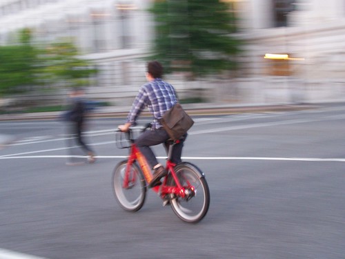 A Cabi bicycle sharing bike, North Capitol and Massachusetts Avenue NW, Washington, DC
