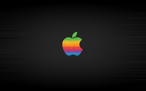 apple wallpaper tiger. Classic Apple Dripping Out