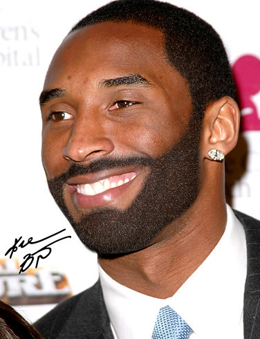 Kobe Bryant with a beard 