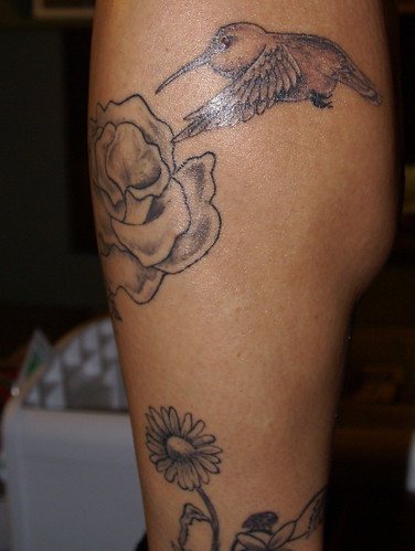 left leg tattoo, cute lil