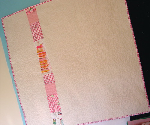 Girly Baby Quilt Back