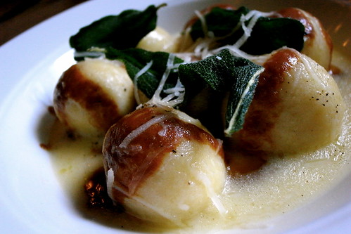 Sheep’s Ricotta Gnudi with Brown Butter & Sage