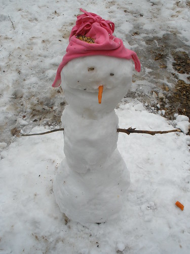 Sophia's Finished Snowman