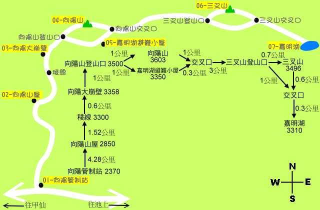 嘉明湖map