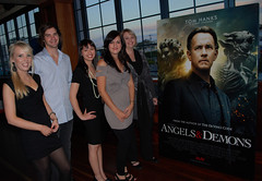Bloomhill Angels and Demons Movie night team, Chloe, James, Gigi, Jacinta & Michelle