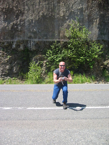The nice motorcyclist who took a pic of Susan and me at Cape Horn