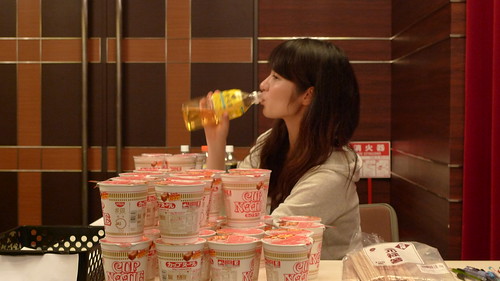 Maiko drinking