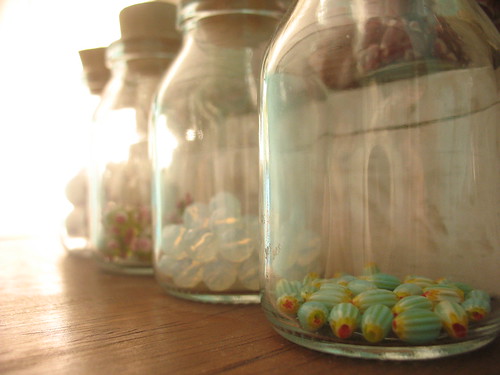 Beads in bottles