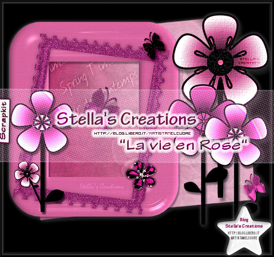 La vie en rose - Blog Stella's Creations - http://sc-artistanelcuore.blogspot.com