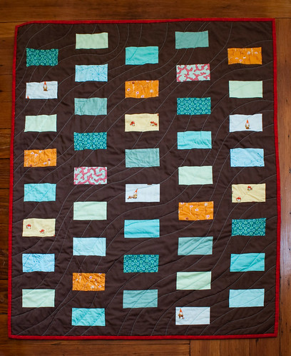 Gnome coin quilt finished