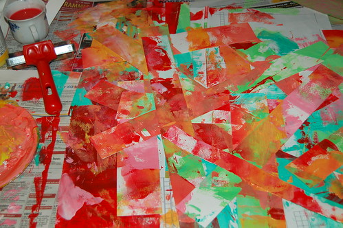Brayer experimenting (copyright Hanna Andersson)