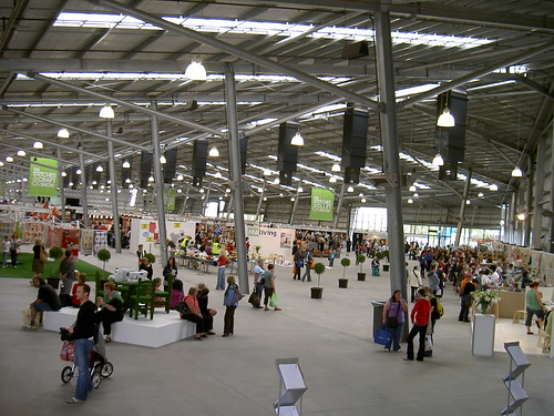 The main shed at the Stitches and Craft Show