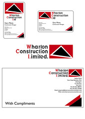 Wharton Construction Brand Identity
