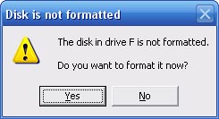 SD Card needs formatting