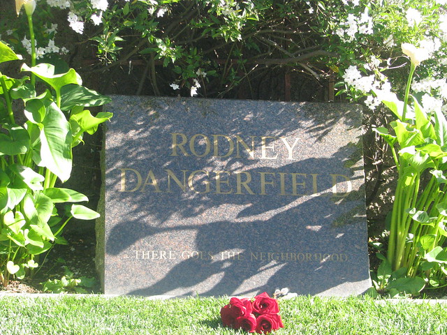 Rodney Dangerfield's grave.Pierce Bros Westwood Village Memorial Park. Los Angeles. CA.USA. April 2009 by The Horror
