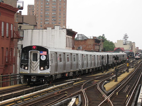 new york city subway. A New York City subway R160A M