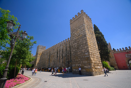 Alcázar desde la Plaza del Triunfo